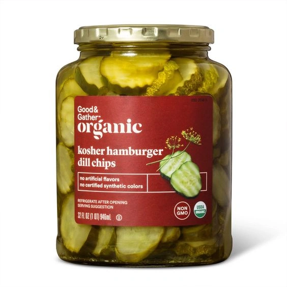 Good & Gather Organic Kosher Hamburger Dill Pickle Chips