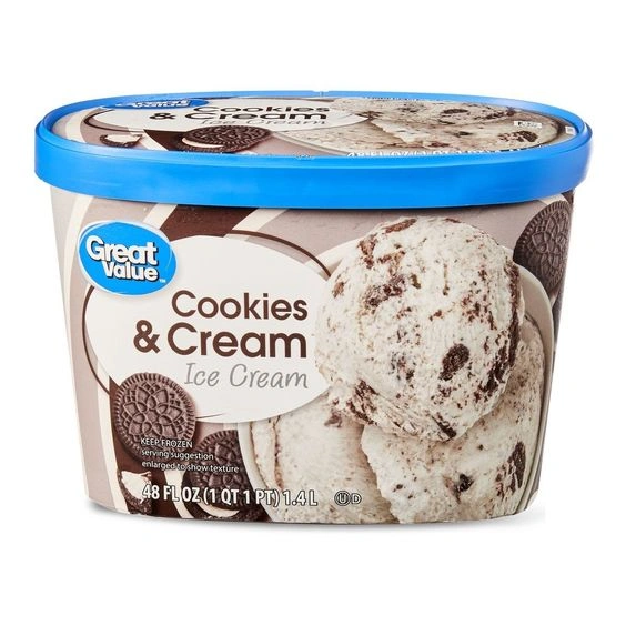 Great Value Cookies & Cream Ice Cream 1.4Lthumbnail 